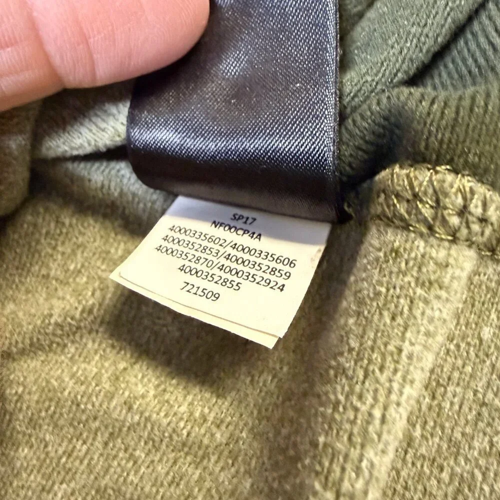 The North‎ Face Tech 1/4 Zip Fleece Men’s Medium Olive Green EUC